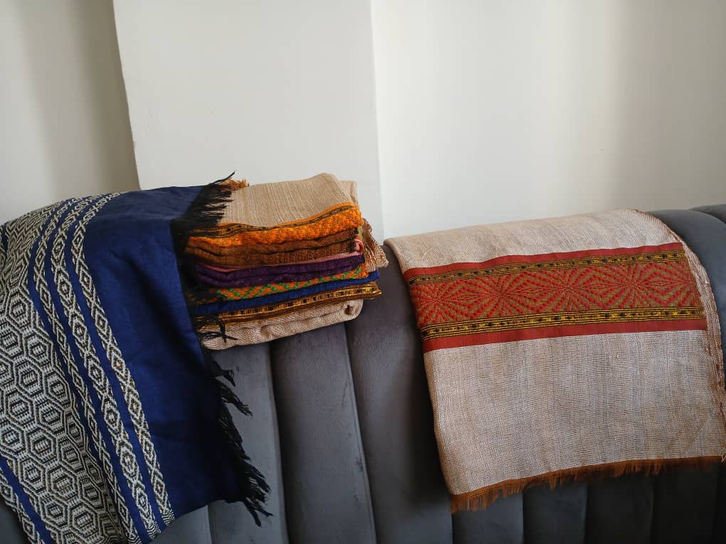 Collection de châles éthiopiens tissés main